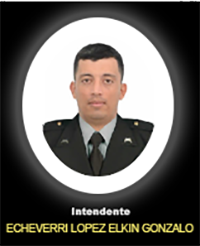 Fotografía del Señor It. Echeverri López Elkin Gonzalo quien falleció en cumplimiento de su deber.