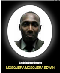 Fotografía del Señor Si. Mosquera Mosquera Edwin quien falleció en cumplimiento de su deber.