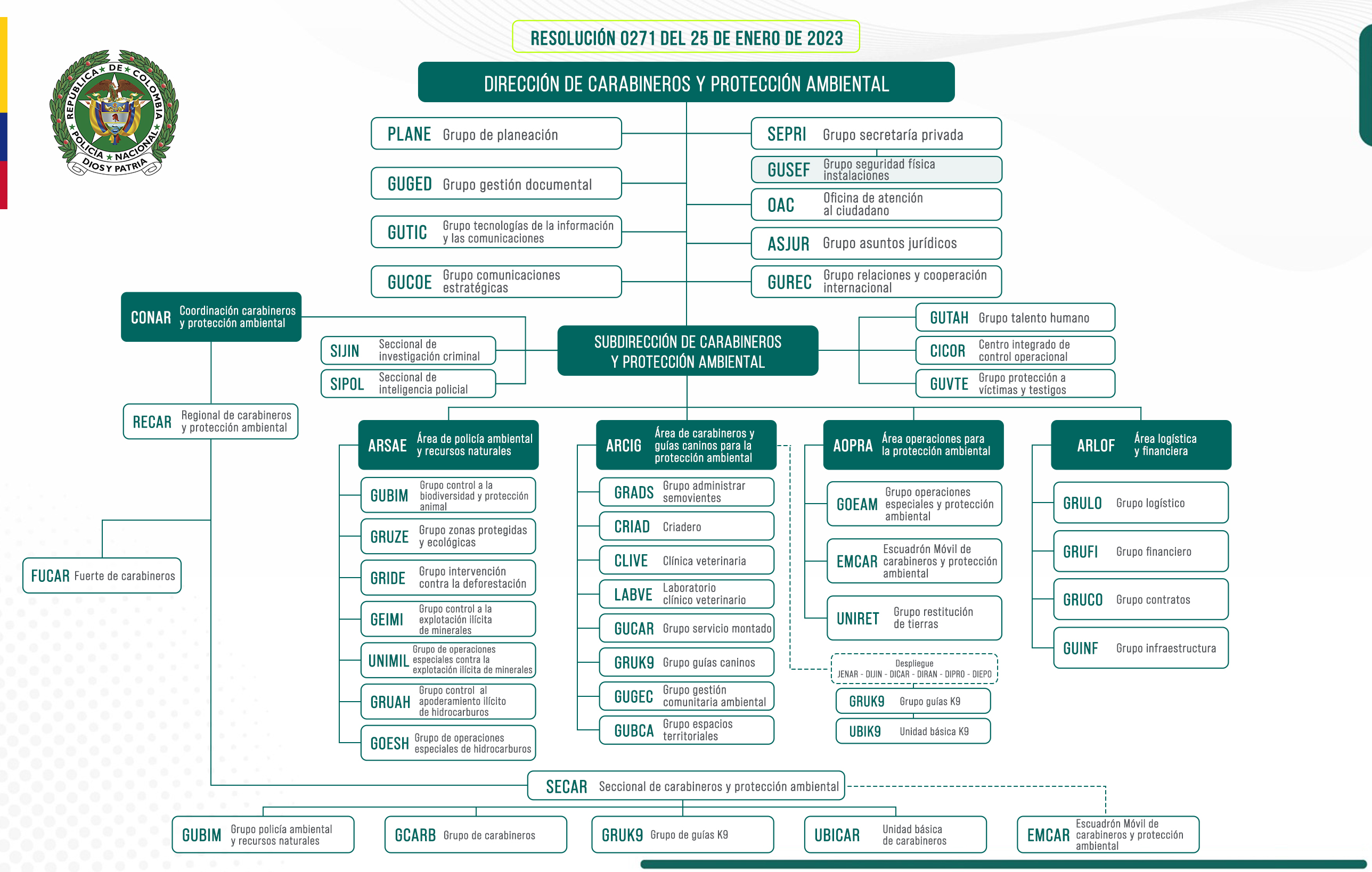 Organigrama DICAR