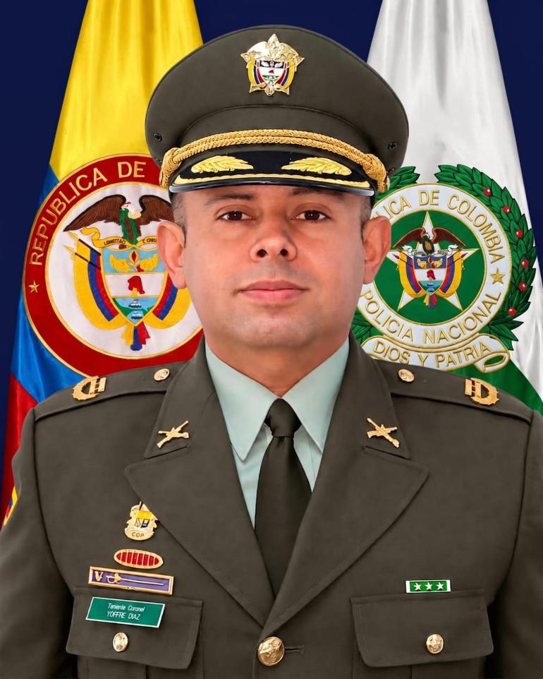 Jefe (E) teniente coronel Yoffre Díaz