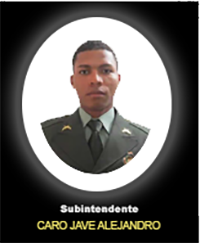 Fotografía del Señor Si. Caro Jave Alejandro quien falleció en cumplimiento de su deber.