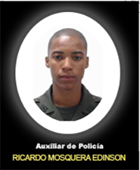 Fotografía del Señor Ap. Ricardo Mosquera Edinson quien falleció en cumplimiento de su deber.