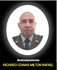 Fotografía del Señor Si. Ricardo Coavas Milton Rafael quien falleció en cumplimiento de su deber.