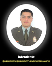 Fotografía del Señor It. Sarmiento Sarmiento Fabio Fernando quien falleció en cumplimiento de su deber.