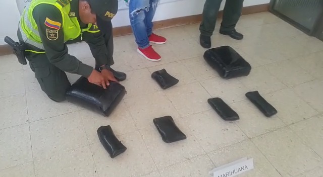 Capturado con marihuana