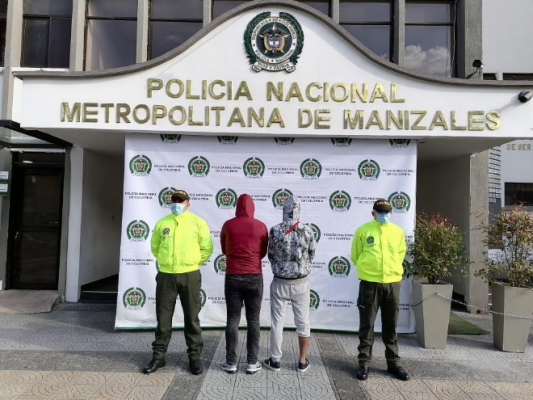 123 personas han sido capturadas en lo corrido del año por el delito de hurto  Capturamos a “Cristian” y “Pedro” por hurto calificado y agravado.