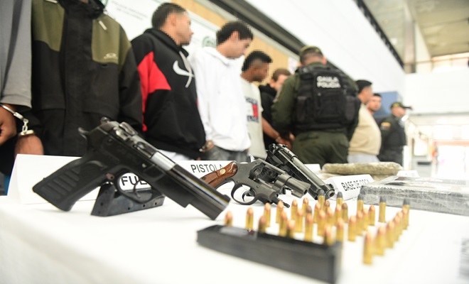 Armas incautadas
