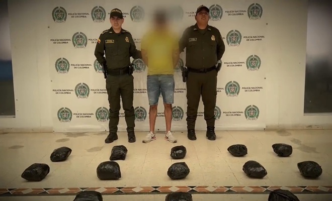 El conductor fue capturado en flagrancia y puesto a disposición de la autoridad competente 