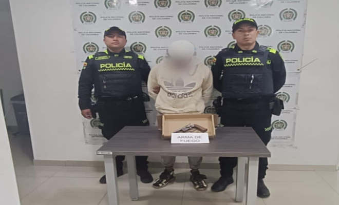 Captura porte de arma de fuego hechiza