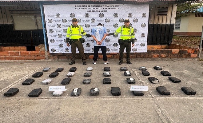 La Polic&iacute;a Nacional, logr&oacute; la incautaci&oacute;n de m&aacute;s de 33.000 dosis de marihuana y la captura de un hombre