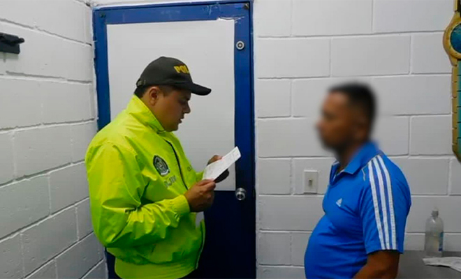 Policía notifica imputación de cargos a alias "Curramba". 