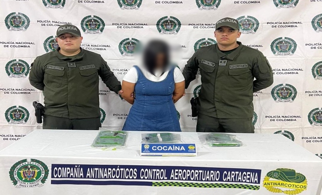 Capturada por el delito de trafico de estupefacientes