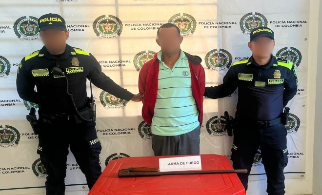 En el marco de los planes de registro, control y verificación, fue capturado un hombre que portaba partes de un arma de fuego sin los permisos correspondientes.