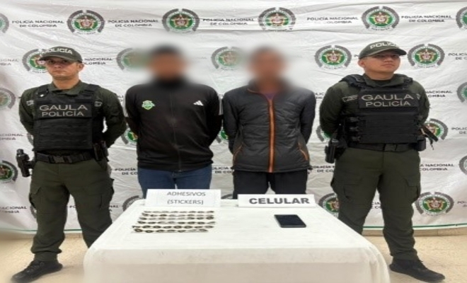 Dos personas capturadas por extorsi&oacute;n