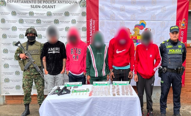 Ejército y Policía capturan 5 delincuentes 