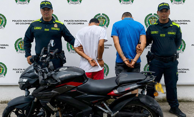 Capturados por hurto en Villavicencio