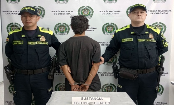 dos policías, un capturado, y estupefacientes incautados 
