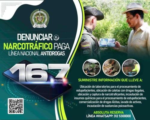 Linea nacional ANTIDROGAS 167