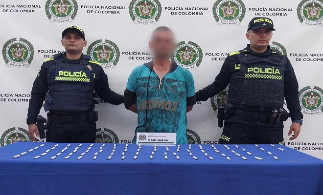 Durante la ejecución de operativos en la comuna 6 se logra la captura de “Gomelo viejo” con marihuana