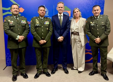 El señor brigadier general William Rincón Zambrano, director general de la Policía Nacional, participa en la 93ª Asamblea General de Interpol, realizada en Marrakech (Marruecos)