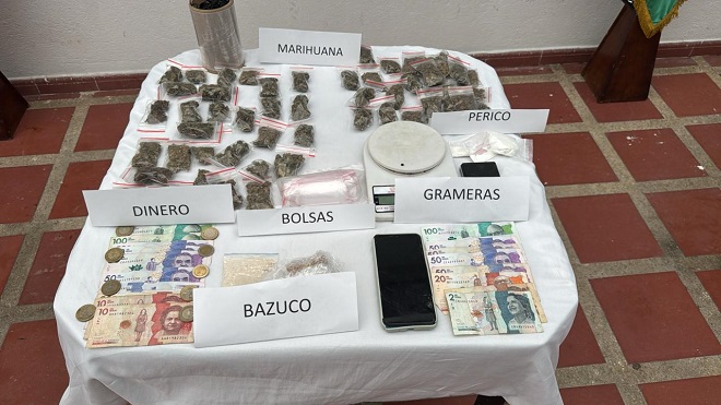 Elemento incautados a grupo delincuencial