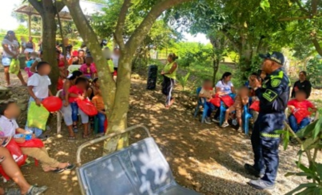 Prevenci&oacute;n, orientaci&oacute;n y entrega de mensajes de autocuidado en el barrio Los Cristales