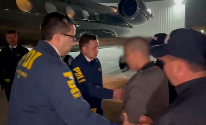 INTERPOL entrega a alias "Gocho" a las autoridades de Chile.