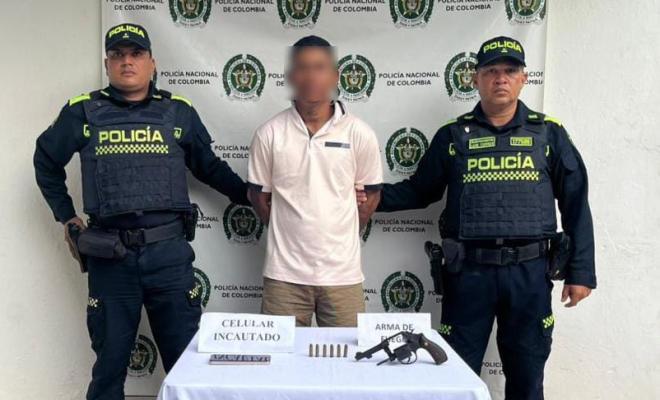 Tenía en su poder un revólver calibre 38