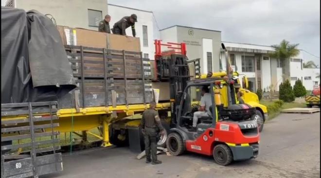 El cargamento venía camuflado en un tractocamión que cubría la ruta Ipiales – Bogotá