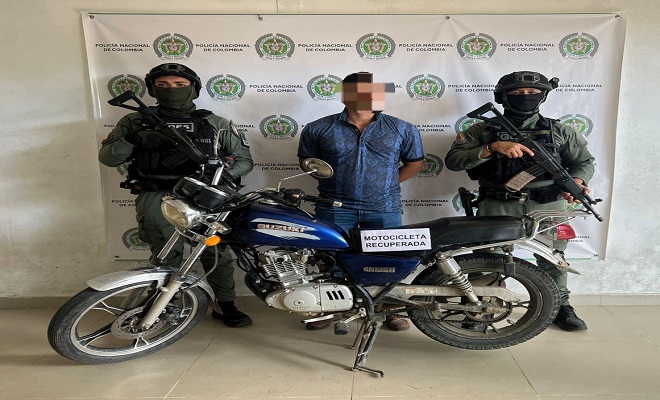En el municipio de Tibú, carrera 5, mediante planes de registro y control, fue recuperada una motocicleta, la cual registraba solicitud por autoridad judicial del municipio de Ocaña.  En el municipio de Tibú, carrera 5, mediante planes de registro y control, fue recuperada una motocicleta, la cual registraba solicitud por autoridad judicial del municipio de Ocaña.