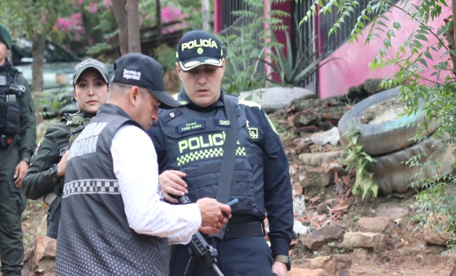 El Coronel Libardo Ojeda lideró el despliegue de volantes. 