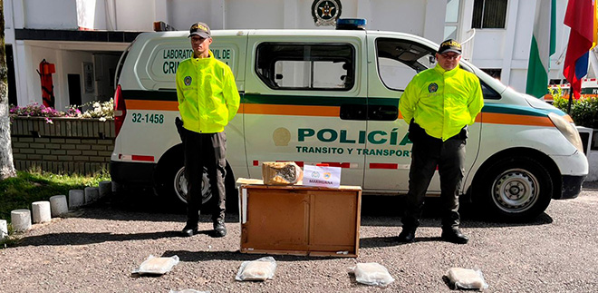 Paquetes sellados que contenían 42.280 gramos de marihuana.