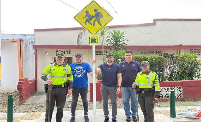 Instalando se&ntilde;al de tr&aacute;nsito