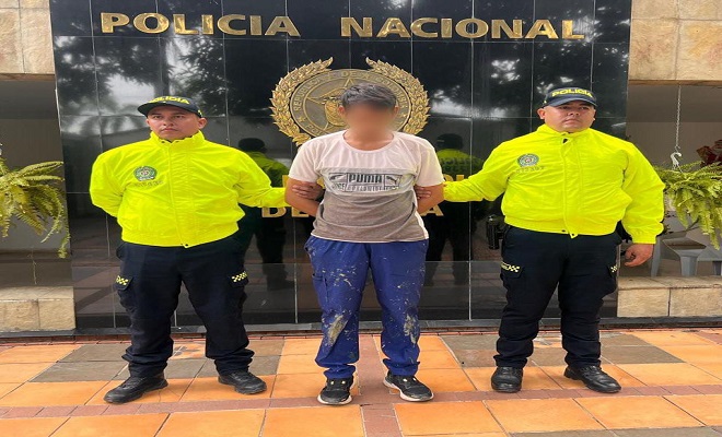 Policía logra la captura de "Copete" por el delito de acceso carnal abusivo agravado con menor de 14 años de edad