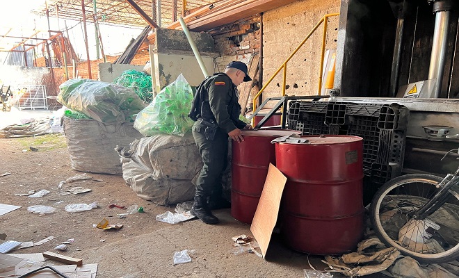 Policia Metropolitana de neiva sigue realizando planes de control en cacharrerias 