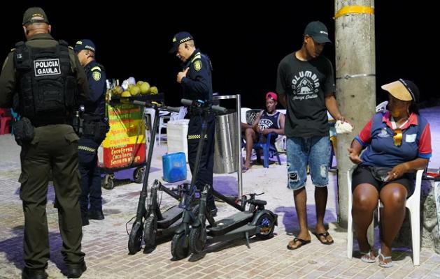 Recuperación del espacio público Incautación de elementos que obstruyen el paso peatonal