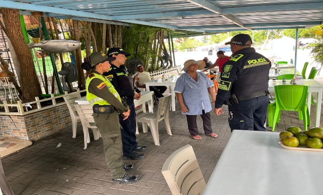 La Policía fortalece estrategia 'Turismo Seguro' en la zona gastronómica del norte de Montería 