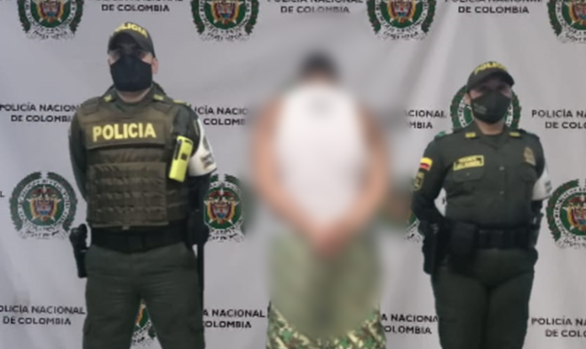 el procedimiento se realizó en el barrio el nevado Aprehendimos un adolescente  en flagrancia por el delito de tráfico de estupefacientes