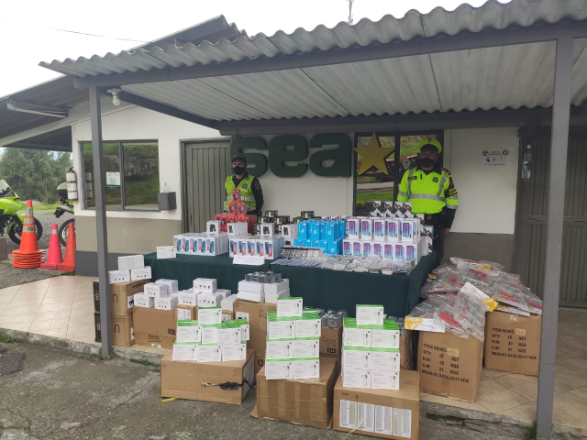 Aprehendimos 540 celulares de contrabando en Manizales Aprehendimos 540 celulares de contrabando en Manizales