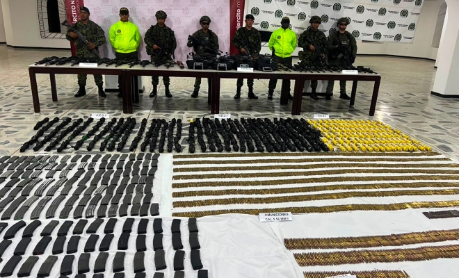 Golpe al ‘Jaime Martínez’: incautan arsenal de guerra y explosivos en operativo contra estructura residual