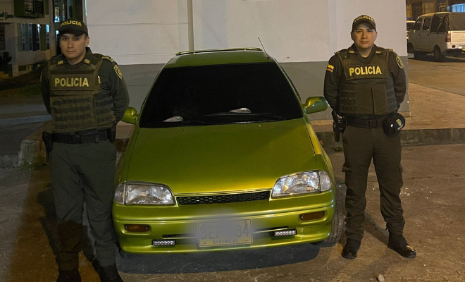 El automotor había sido hurtado en Guachucal