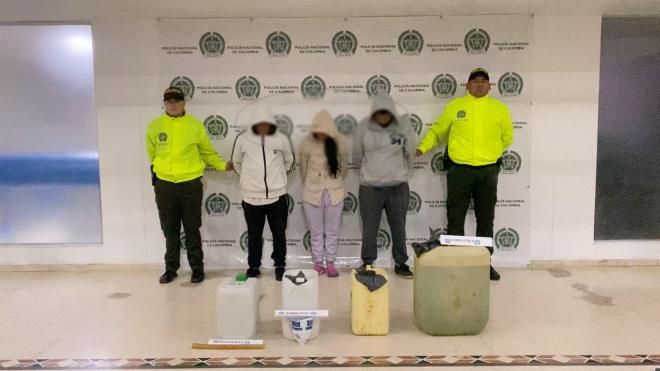 Presuntos traficantes de hidrocarburos