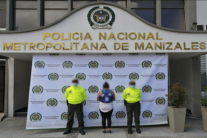 Capturada “Karen” por el delito de tráfico, fabricación o porte de estupefacientes  Deberá responder ante el juzgado primero penal del circuito de Manizales