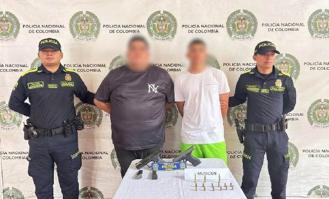 Capturados por porte ilegal de armas