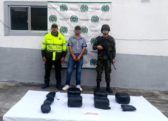 La sustancia estupefaciente esta avaluada en más de 60 millones de pesos.