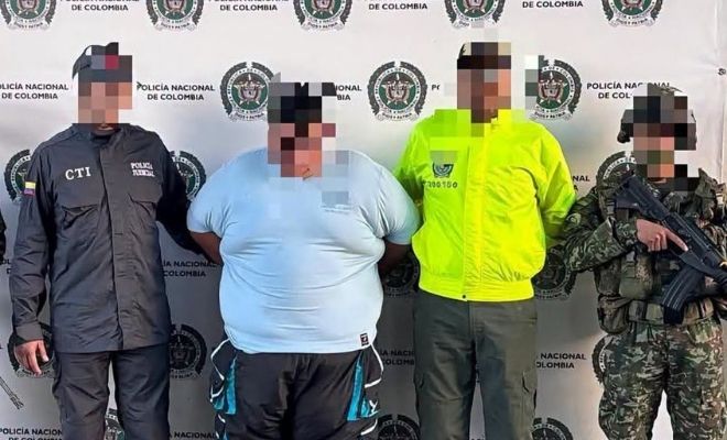 presentaci&oacute;n del capturado con el cti polic&iacute;a y ejercito 