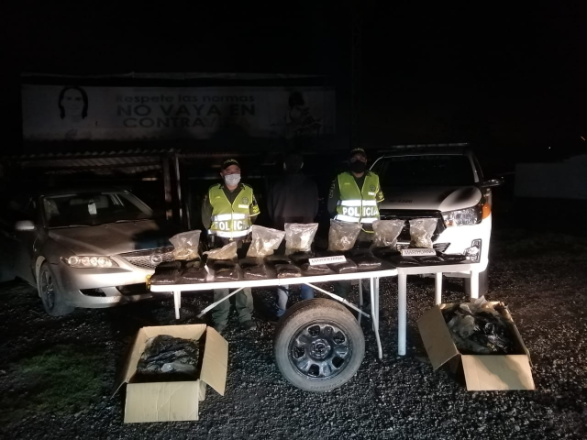 Un capturado y 45 kilogramos de marihuana fueron incautados en operativos Un capturado y 45 kilogramos de marihuana fueron incautados