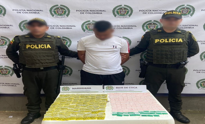 El capturado deberá responder por el delito de tráfico, fabricación o porte de estupefacientes.