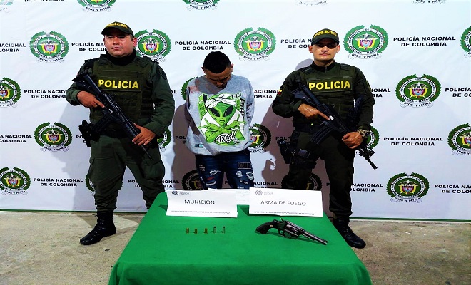 Capturado por porte ilegal de armas 