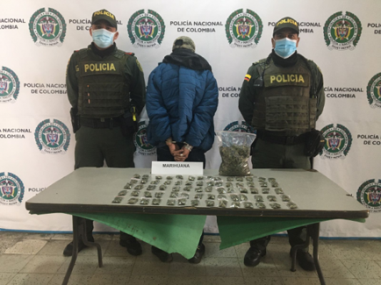 Gracias al olfato del canino “SAM” fue capturado un hombre con estupefacientes 1.500 gramos de estupefacientes fuera de circulación